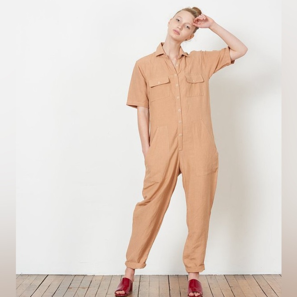 OZMA of California Painters Jumpsuit in Desert - Small
